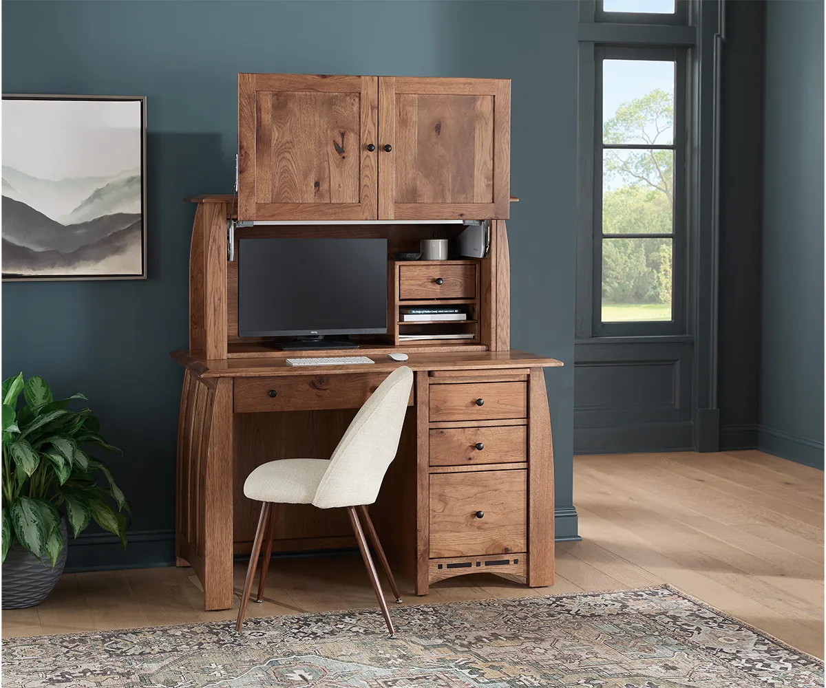 Boulder Creek Desk With Hutch - Image 2