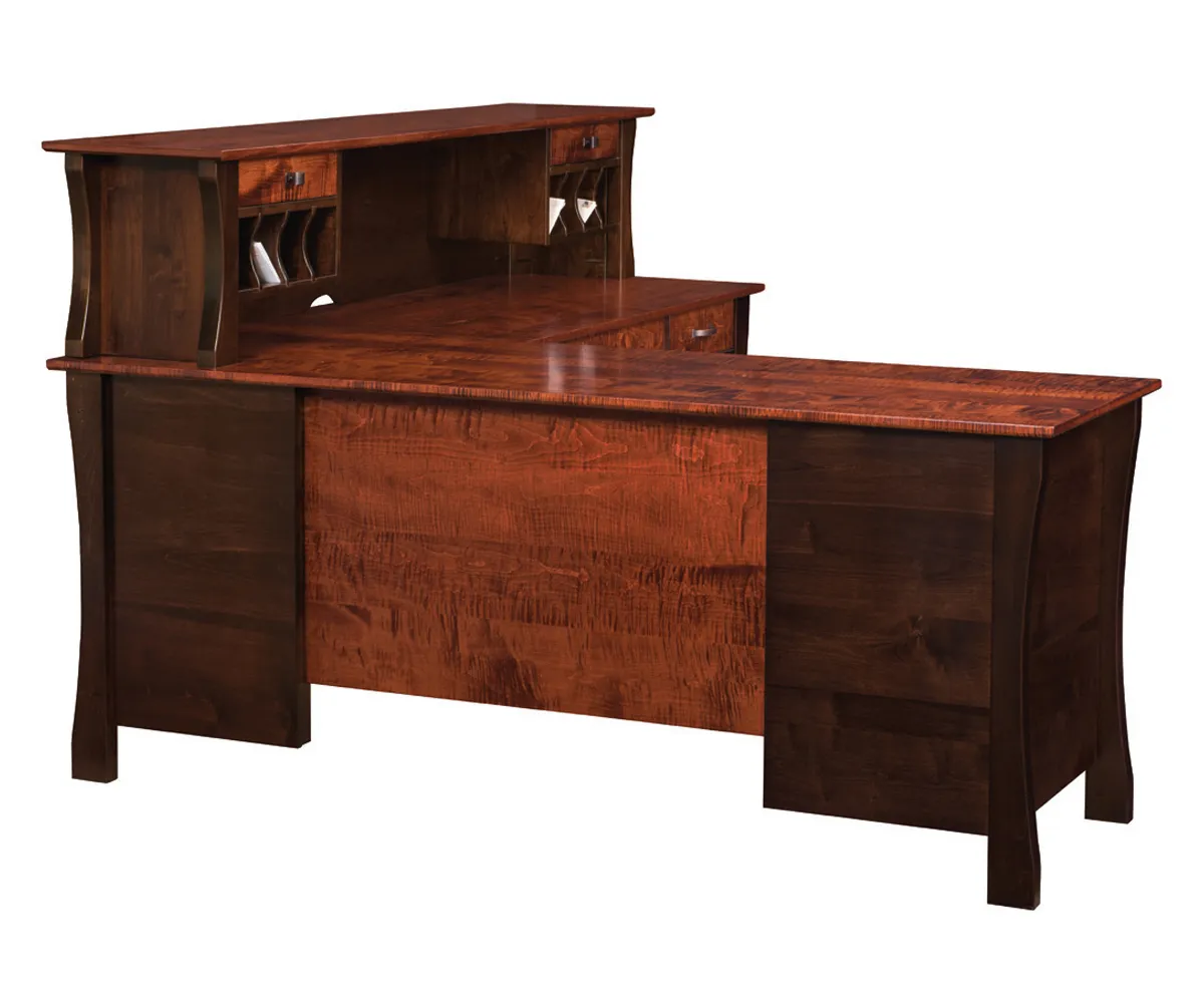 Kapernaum Corner Desk and Hutch - Image 4