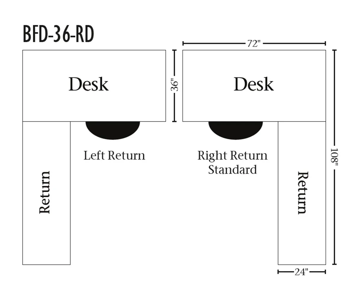 Belmont Corner and Return Desk - Image 2